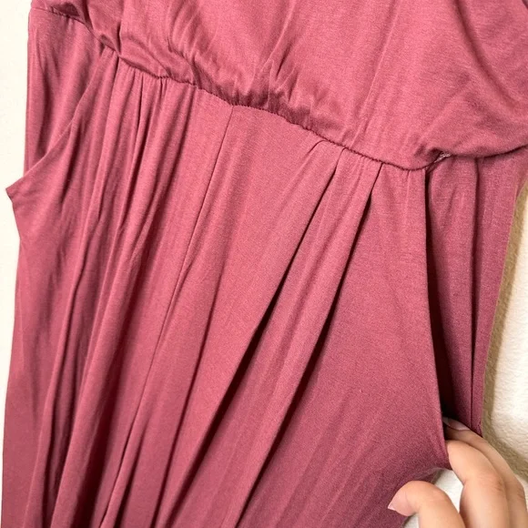 Baggy, Maroon Jumpsuit Romper - Picture 6 of 13